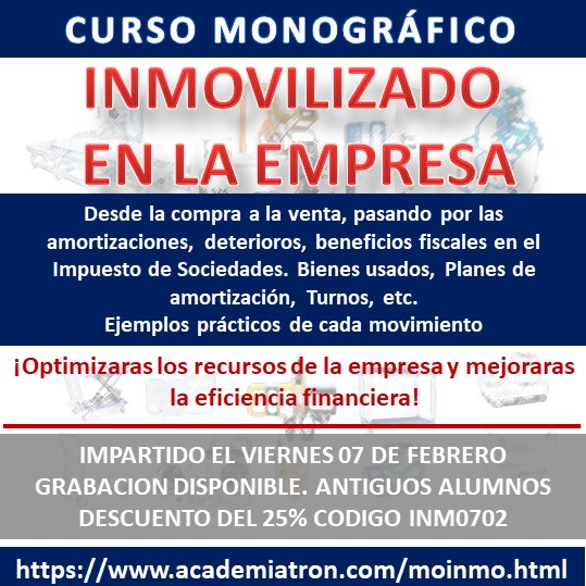 Curso Monográfico Inmovilizado en la Empresa